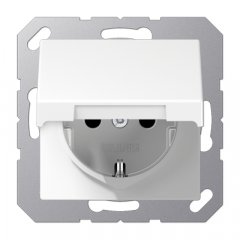 Kontaktligzda SCHUKO, 16 A 250 V ~, ar vāciņu, duroplasts, Serie A, balts