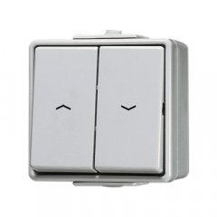 Žalūziju slēdzis v/a pelēks IP44 WG600