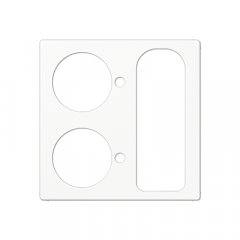 Centrālplate Zettler VarioLine, Serie 127.xxx Ruftaster, Abstelltaster, Universalsteckvorrichtung, Serie AS/A, balts