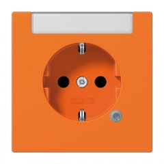 Kontaktligzda SCHUKO, 16 A 250 V ~, ar indikātoru, marķējams, ar bērnu drošību, termoplasts, Serie LS, orange