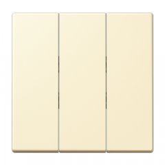 Taustiņs 3-viet, termoplasts lakots, Serie LS, blanc