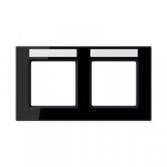 Rāmītis 2-vietīgs, marķējams, horizontāla montāža, termoplasts, A CREATION, melns