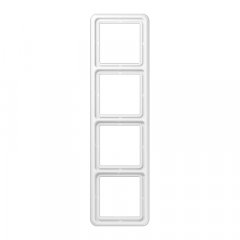 Rāmītis 4-vietīgs, vertikālā un horizontālā montāža, duroplasts, CD 500, balts