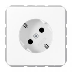 Kontaktligzda SCHUKO 45° leņķī, 16 A 250 V ~, duroplasts, Serie CD, balts