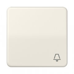 Taustiņs 1-viet, ar zvana simbolu, duroplasts, Serie CD, ziloņkaula