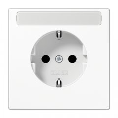 Kontaktligzda SCHUKO, 16 A 250 V ~, marķējams, duroplasts, Serie LS, balts