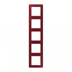 Rāmītis 5-vietīgs, vertikālā un horizontālā montāža, termoplasts, AS 500, sarkans