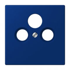 Centrālplate unversālā Sat/BK, termoplasts lakots, Serie LS, bleu outremer foncé