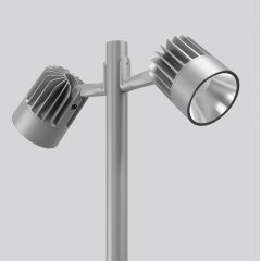 Gaismeklis ALU-STAR maxi, 180 W, 17300 lm, 830, silver, on/off Outdoor luminaires and pole top luminaires, L 476 B 204 H 306, Transparent glass