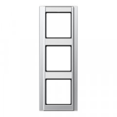 Rāmītis 3-vietīgs, marķējams, vertikāla montāža, A 500, alumīnija