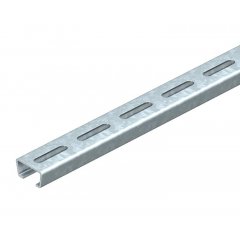 Profilēta sliede perf., šlices platums 16.5 mm 2000x35x18, St, FT