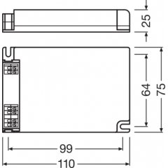 Gaismas diožu dzinējs OPTOTRONIC® Intelligent – DALI NFC 50/220...240/1A4 NFC