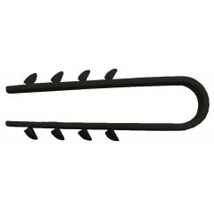 Dībelis-apskava 6mm, priekš 3-13 mm kabeļa melns 100gb./iep.