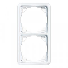 Rāmītis 2-vietīgs, vertikālā un horizontālā montāža, duroplasts, ST 550, balts