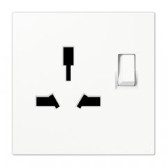 Kontaktligzda pārslēdzama, Typ G + I, 13 A 250 V ~, Serie LS, balts