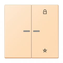 eNet taustiņš unversālais 2-viet, duroplasts, Serie LS, ocre