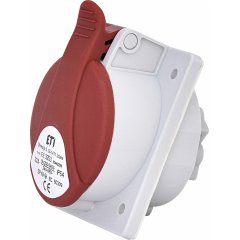 EE 3253 32A, 400V, 3P+N+PE,paneļu kontaktligzda, IP54