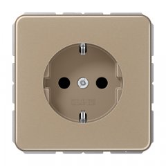 Kontaktligzda SCHUKO, 16 A 250 V ~, Aluminium eloxiert, Serie CD, gold-bronze