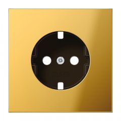 Virsma kontaktligzdai, Metall  PVD-pārklājums, Serie LS, zelta krāsā