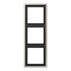 Rāmītis 3-vietīgs, vertikālā un horizontālā montāža, LS 990, krāsa nerūsējošais tērauds