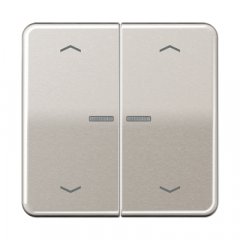 JUNG HOME taustiņš 2-viet, ar bultiņu simboliem<br />
, Aluminium eloxiert, Serie CD, platīna krāsa