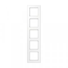 Rāmītis 5-vietīgs, vertikālā un horizontālā montāža, termoplasts, A 550, balts