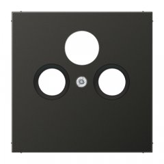 Centrālplate unversālā Sat/BK, Aluminium lackiert, Serie LS, antracīts (lakots alumīnijs)