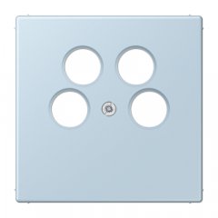 Centrālplate 4-vietīga SAT-TV-kontaktligzda (Ankaro), termoplasts, Serie LS, outremerclair