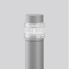 Apgaismes stabiņš MEGA GÜRTELLINSE, 18 W, 920 lm, 830, silver, smart+free Bollards, D 179 H 1200, Transparent glass