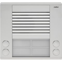 Virsapmetuma ārejais namrunis (door-phone) 20 mm ar 4 zvaniem divās rindās