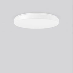 Gaismeklis FLAT POLYMERO KREIS SLIM, 38 W, 3700 lm, 840, white, DALI Ceiling and wall luminaires, D 515 H 70, Plastic (PMMA) opal