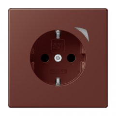 Kontaktligzda JUNG HOME SCHUKO, 16 A 250 V ~, skrūvju spailes, ar indikātoru un bērnu drošību, termoplasts krāsots