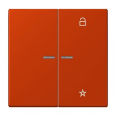 eNet taustiņš unversālais 2-viet, duroplasts, Serie LS, rouge vermillon 59