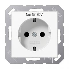 Kontaktligzda SCHUKO, 16 A 250 V ~, duroplasts, Serie A, balts