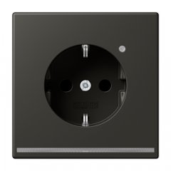 Kontaktligzda SCHUKO, 16 A 250 V ~, ar LED apgaismojumu, ar bērnu drošību, Serie LS, ombre naturelle 59