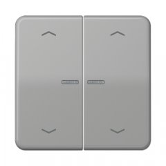 JUNG HOME taustiņš 2-viet, ar bultiņu simboliem<br />
, duroplasts, Serie CD, pelēks