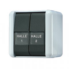 Slēdzis Wippschalter, Serien, 10 AX 250 V ~, marķējams, IP 44, WG 800