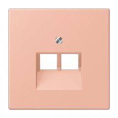 Virsma IAE/UAE-datu rozetei 2 x 8-polig, termoplasts lakots, Serie LS, rose clair