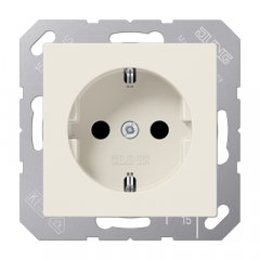Kontaktligzda SCHUKO, 16 A 250 V ~, duroplasts, Serie AS, ziloņkaula