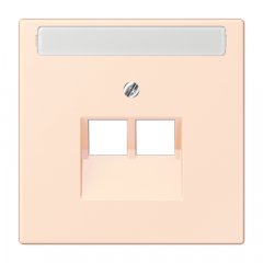 Virsma IAE/UAE-datu rozetei 2 x 8-polig, marķējams, termoplasts lakots, Serie LS, orange pâle