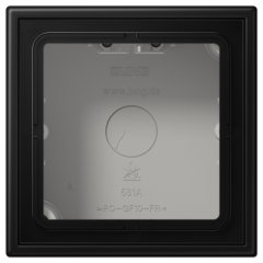 Virsapmetuma montāžas kārba 1-viet. grafītmelns matēts LS990