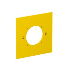 Montāžas adapteris 1-vietīgai 220V rozetei, 38x38 95x95mm, PA, dzeltens, 6000 VH-P7