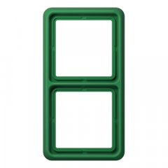 Rāmītis 2-vietīgs, vertikālā un horizontālā montāža, termoplasts, CD 500, zaļš