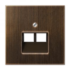 Virsma IAE/UAE-datu rozetei 2 x 8-polig, misiņa, Serie LS, misiņa antik