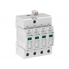 Pārsprieguma novadītājs V20 4-polīgs ar signalkontaktu 280V V20-C 4+FS-280