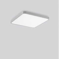 Gaismeklis TRIONA square, 113 W, 13900 lm, 830, silver, smart+free Ceiling and wall luminaires, L 696 B 696 H 88, Plastic (PMMA) opal