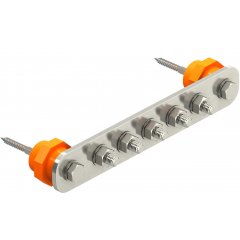 Potenciālu izlidzīnoša kopne BigBar / 5 pieslegumi 5xM10, V2A, 1.4301 1802 5 VA