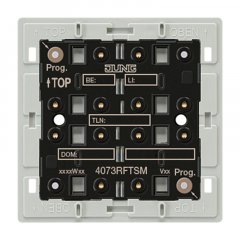 Taustes sensors maģistrāļu sistēmai KNX RF Funk-Wandsender-Modul 3fach, F40 KNX, Free@Home iekārtas