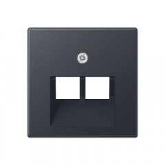 Virsma IAE/UAE-datu rozetei 2 x 8-polig, termoplasts lakots, Serie A, anthrazit matt