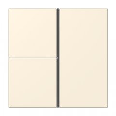 Taustiņs 3-viet, F40, Serie LS, blanc ivoire